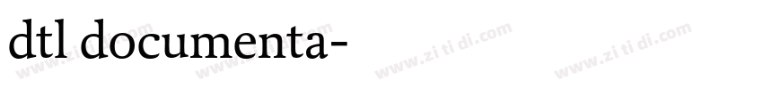 dtl documenta字体转换